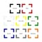 5S Supplies 5S Corner Markers, 1 in W., 3 in L., 0.003 in Thickness, 50 PK VSC-MINI-ORANGE - alternate 4